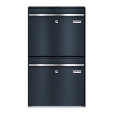 2 postkasti komplekt | vahetatavate nimesiltidega | RAL7016 antratsiithall | BK212 vertikaalne