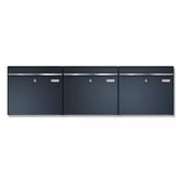 3 postkasti komplekt | vahetatavad nimesildid | BK212 horisontaalne