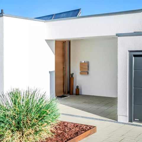 Puiduga postkast | tamm ja roostevaba teras | Masiva