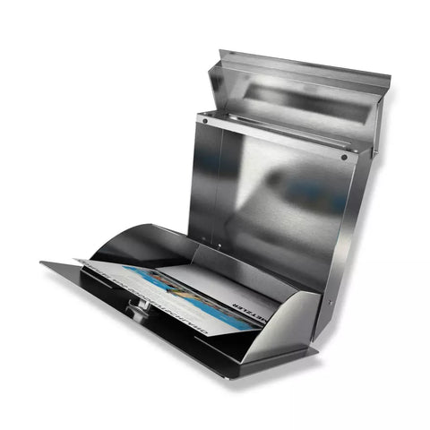 Roostevabast terasest must postkast | graveering | 02