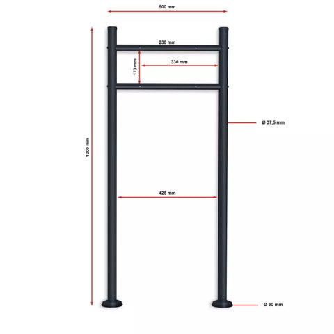 Antratsiithall jalaga postkast | aknaga | Cube