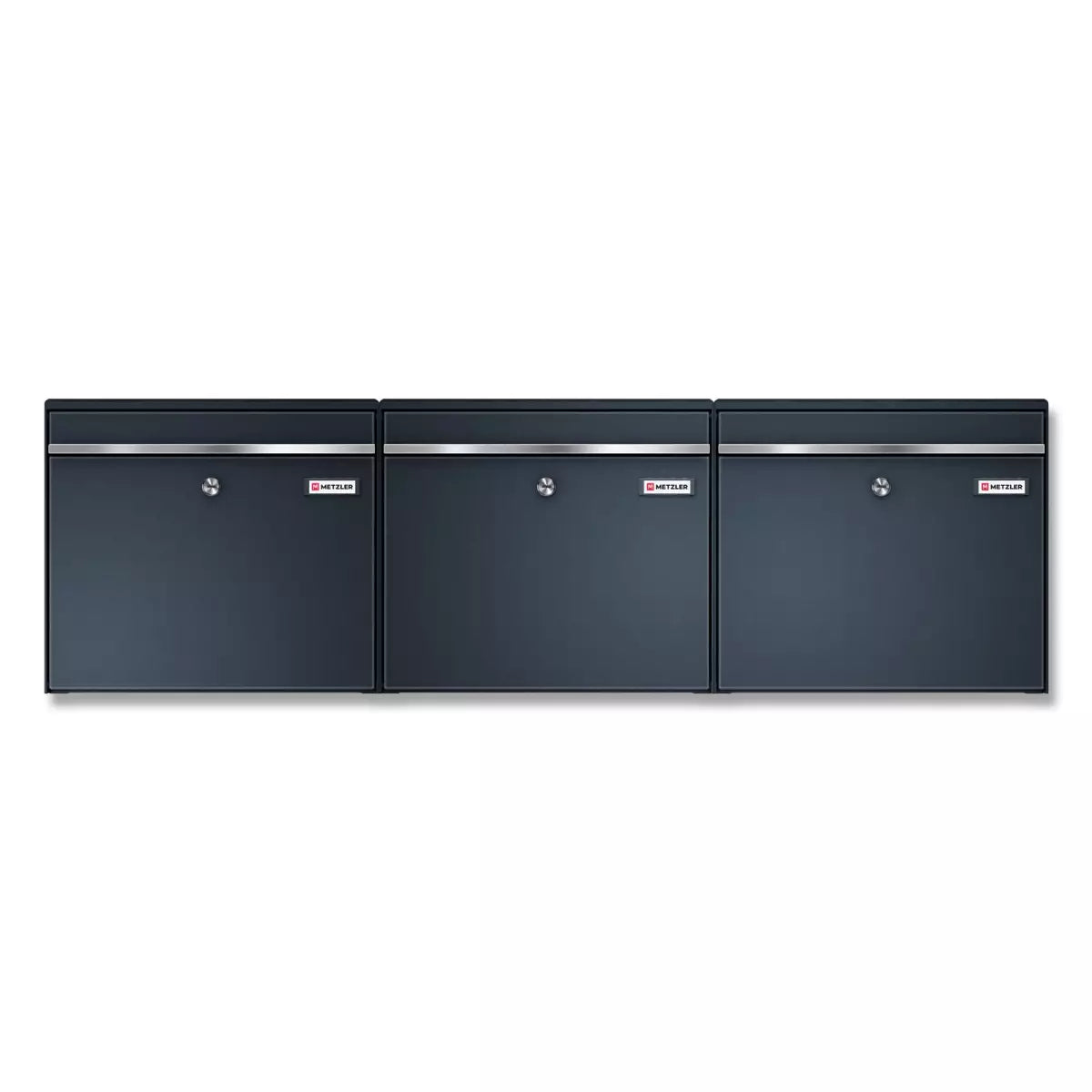 3 postkasti komplekt | vahetatavad nimesildid | BK212 horisontaalne
