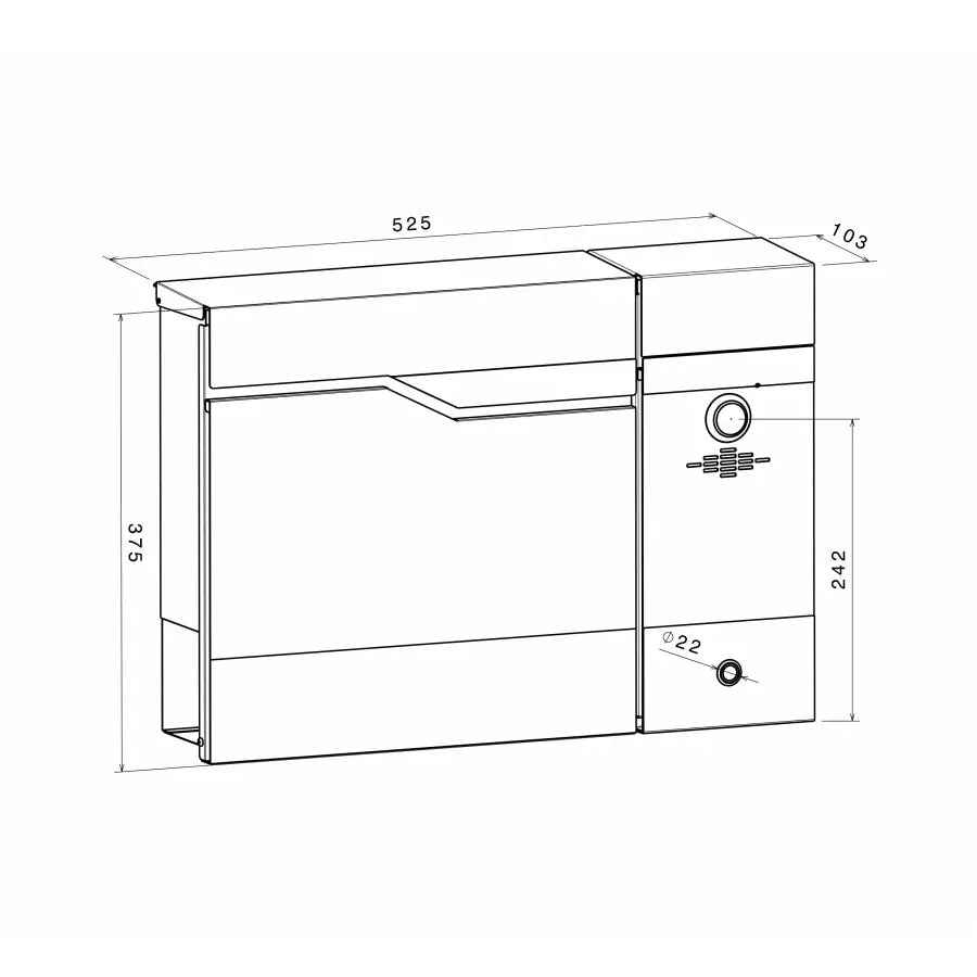 RAL 7016 antratsiithall / videomoodul paremal