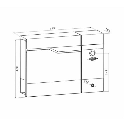 RAL 7016 antratsiithall / videomoodul paremal