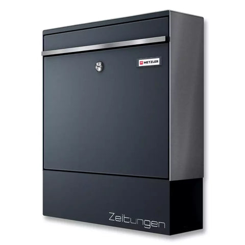 Ajalehesahtliga postkast | RAL7016 antratsiithall | BK212-RE-ZF