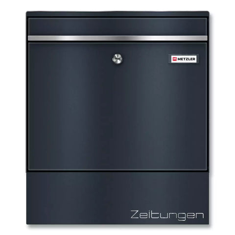 Ajalehesahtliga postkast | RAL7016 antratsiithall | BK212-RE-ZF