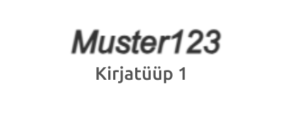 Kirjatüüp 1